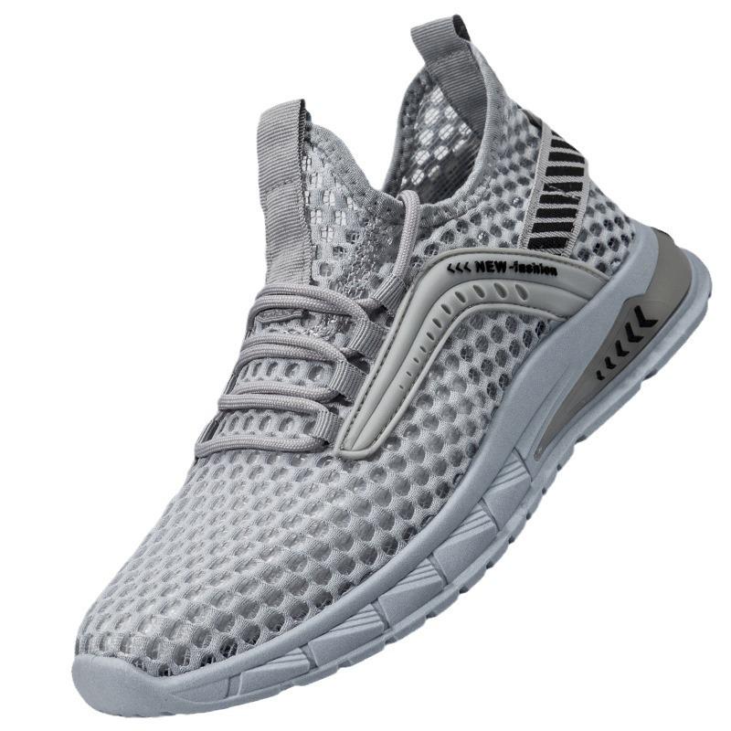 Large size men's shoes 2025 summer mesh sports shoes breathable mesh sports and leisure shoes low-top versatile trendy shoes
