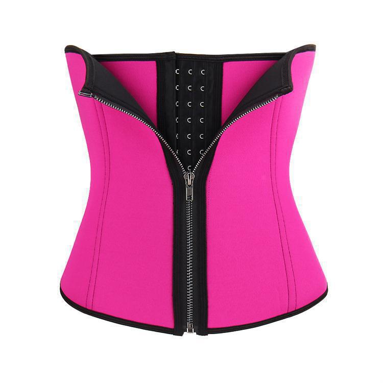 New Palace Corset Body Shaper: 3-Row Buckle & Zipper Waist Belt for Slimming & Postpartum Support