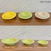 3Pcs Miniature Western Cuisine Plate Dollhouse Kitchen Simulation Food Plate DIY Mini Decoration Accessories For Toys
