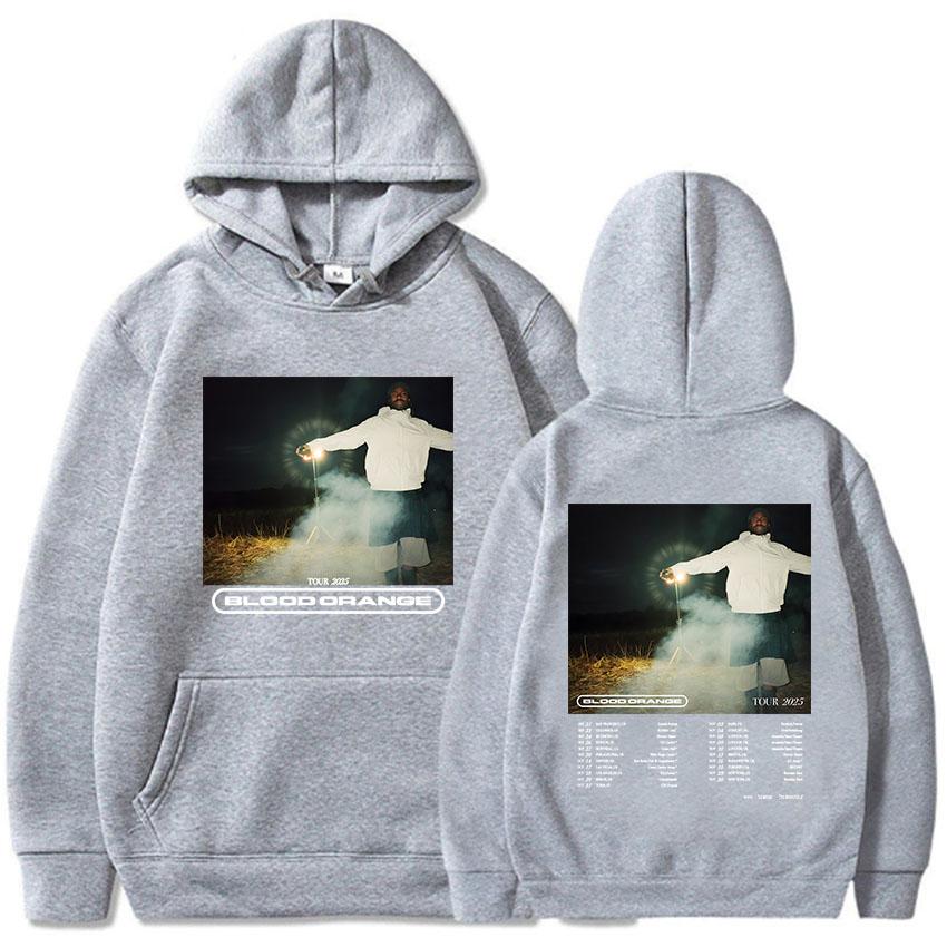 Blood Orange Tour 2025 Hoodies Autumn Winter Men Women Sweatshirt Singer Fashion Graphic Printing Pullovers Hooded Long Sleeve Hoodie