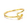 Lotus Bamboo Peace Open Bracelet Women's Solid Open Bracelet
