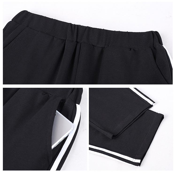 Women's Summer Fashion Cotton Sportswear Set: Batwing Shirt & Mid-Length Pants