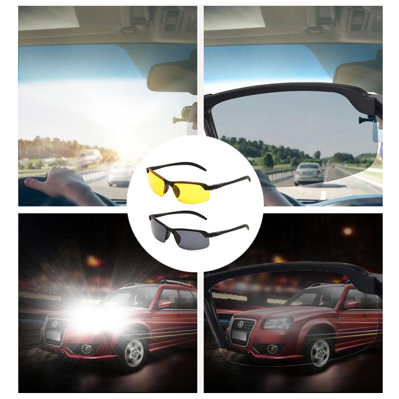 Nattsynsbriller Nattkjøring Sykling Antirefleksbriller Ultralett Metallinnfatning For Dag-Nattbruk Fiske Solbriller