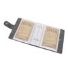Plant Sample Organizer PU Leather Book and 50 Resealable Kraft Paper Envelopes for Vegetable Flower 
