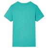 T-shirt pour enfants avec manches courtes menthe foncé 92/104/116/128/140