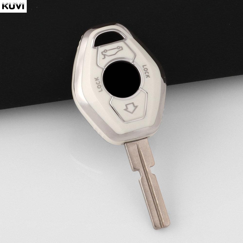 New TPU Smart Car Key Case Cover Shell Holder Fob for BMW X3 X5 Z3 Z4 3 5 7 SERIES E38 E39 E46 E83 1998-2005 Protector Keychain