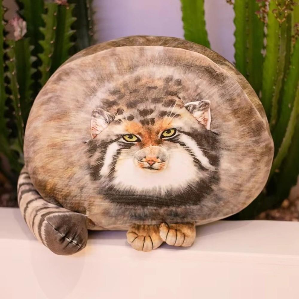 Superweiches Katzen-Stofftier Lebensechte Simulation Katzenkissen Kawaii Pallas-Katzen-Spielzeug Kinderspielzeug Geschenke