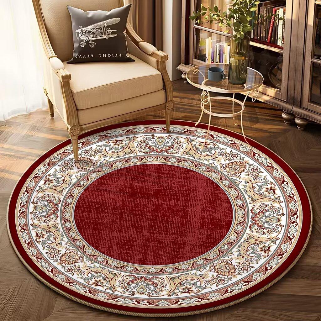 

Bohemian Round Carpet for Living Room Decor Sofa Table Decoration Home Carpets Soft Flannel Chair Mat Large Area Rug for Bedroom 60cm 23.62 in