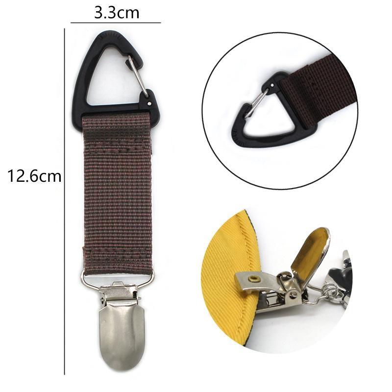 Hutclip zum Aufhängen an der Tasche, Handtasche, Rucksack, Gepäck für Kinder und Erwachsene, Outdoor-Reisen, Strandzubehör