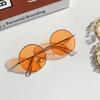 2025 Sunglasses new round frame Children's 2-8 years old baby glasses British style metal sunglasses sun visors