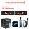 2PCS Devil Eyes Light For Car Window Flexible LED Display Screen Panel Demon Dynamic Big Eye Lights For Windshield