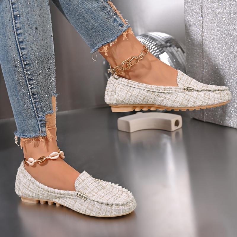 Women Loafers Driving Boat Sandals Luxury Decor Pattern Design PartFlats Slip-on Sexy Elegant Flat Comfy Casual Office