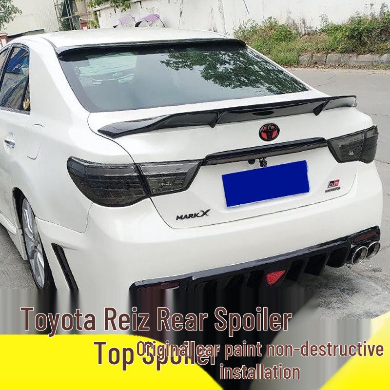 ABS Ducktail Spoiler for Toyota Reiz (2005-2017), tailored fit, no drilling needed.