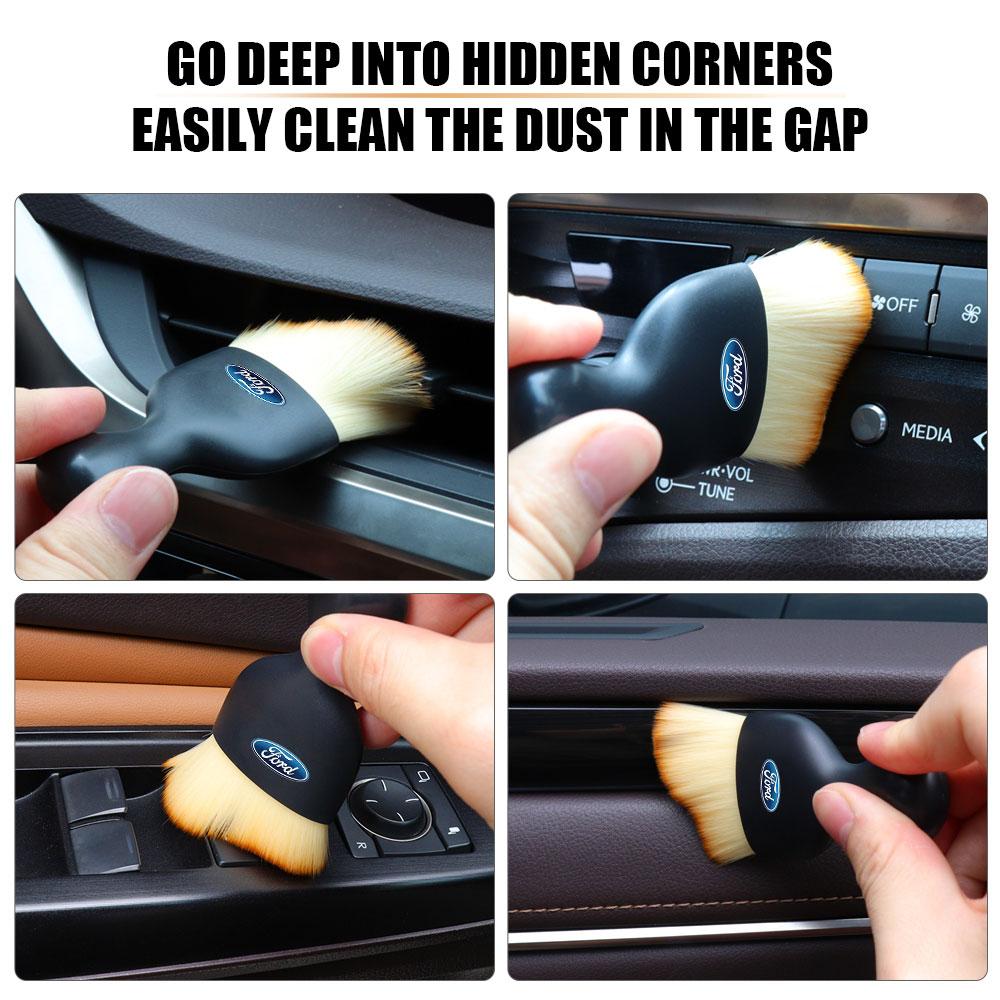 Car Dust Sweeping Soft Brush Auto Washing Tool Accessories For Ford Ranger Mustang Kuga Mondeo Fiesta Explorer ETransit Mk2 Mk3