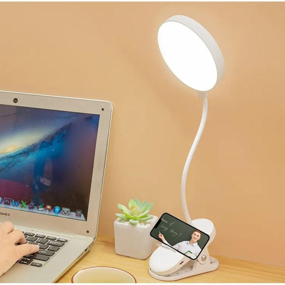 

With Clip Table Lamp Touch Dimming Desk Lamp Home Accessories Reading Night Light Office Work USB Plug