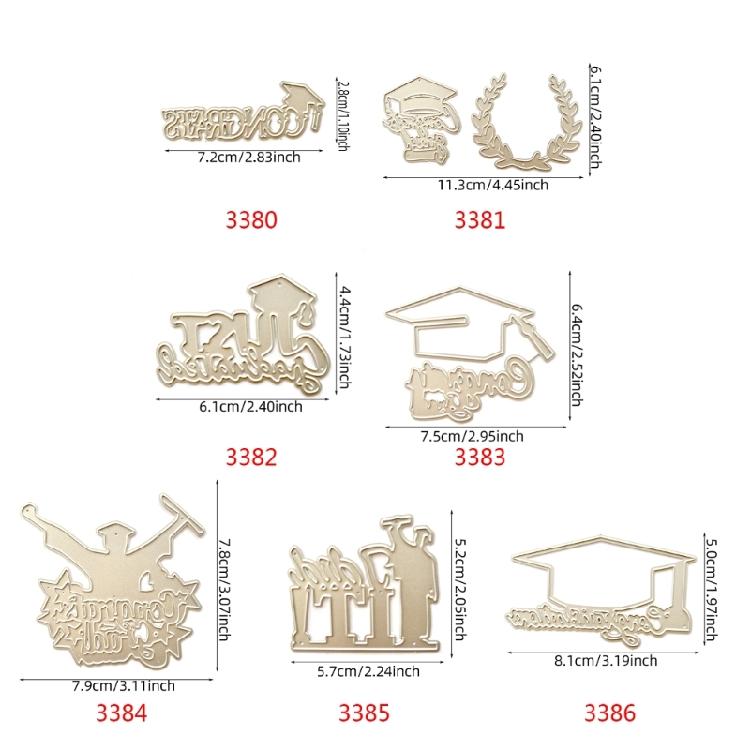 Graduation Metal Cutting Dies Scrapbooking Card Embossing DIY Photo Template