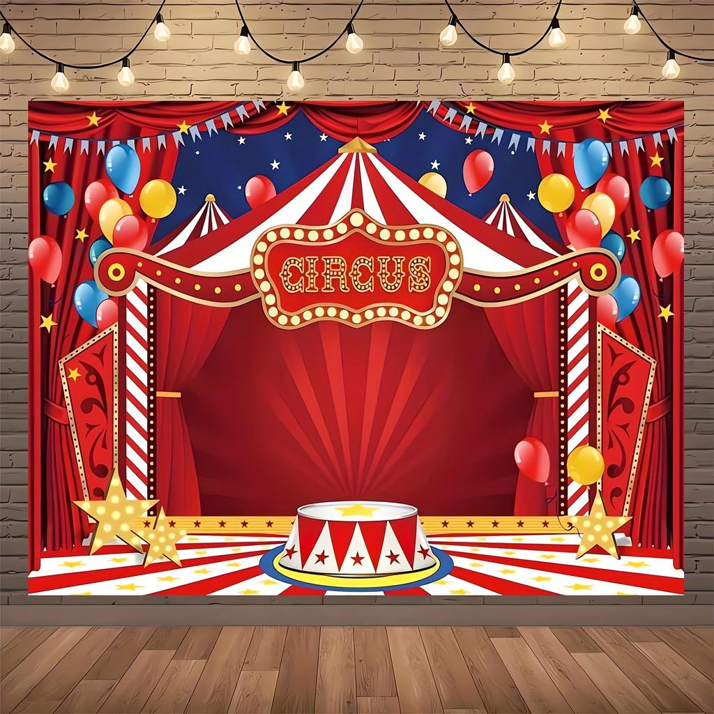 Circus Party Background Cloth Theme Party Decoration Background Circus Party Background