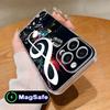 Musical Note Staff Mobile Phone Case for iPhone 17 16 15 14 13 12 11 Air Pro Max Plus Mini Magsafe Clear Colorful Cover Luxury