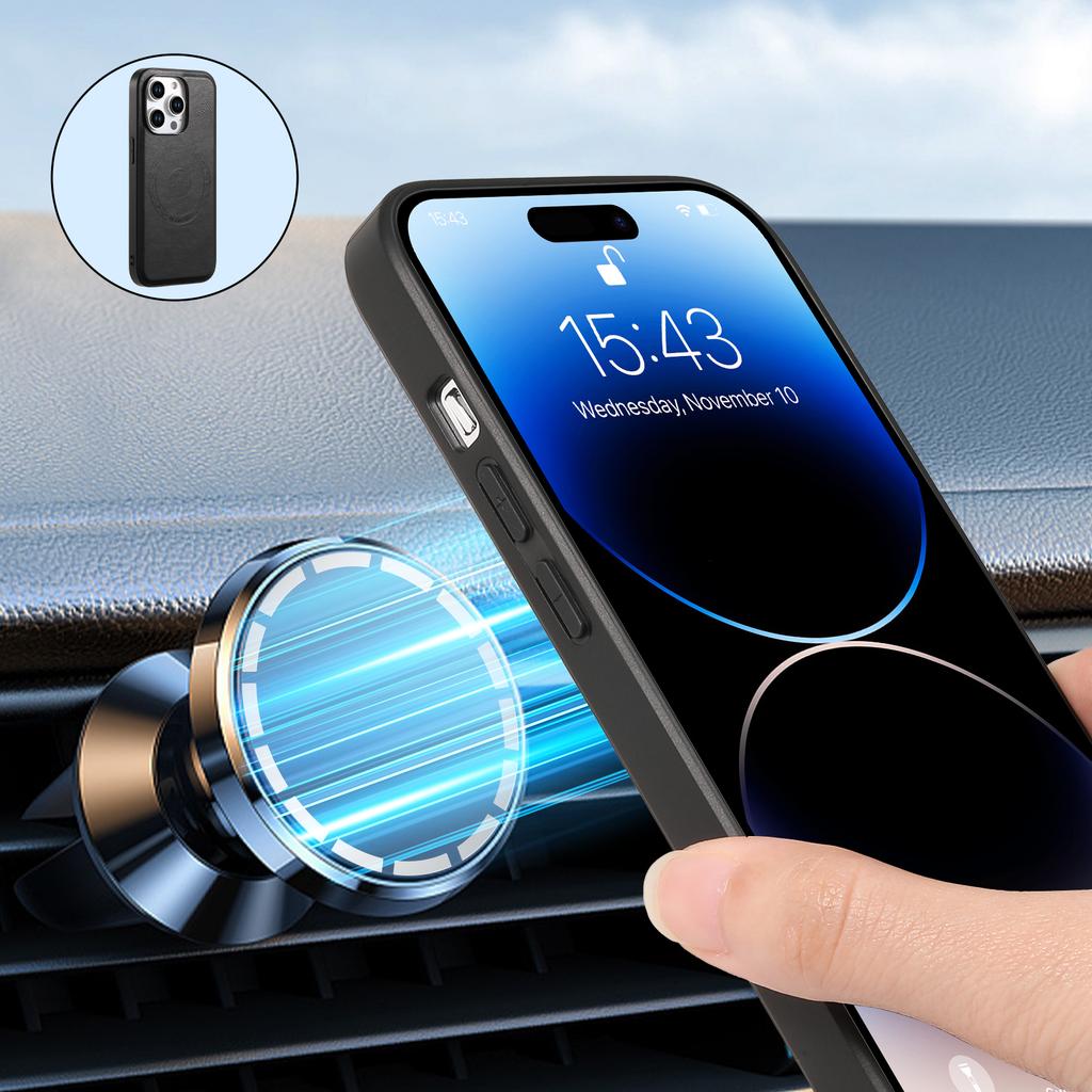 DENIOR For iPhone 15 Pro Phone Case Compatible with MagSafe Anti-Scratch Phone Cover