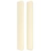 Tête de lit - MAISON EXCLUSIVE - Avec oreilles - Similicuir crème - 147 x 16 x 118/128 cm - Hauteur réglable