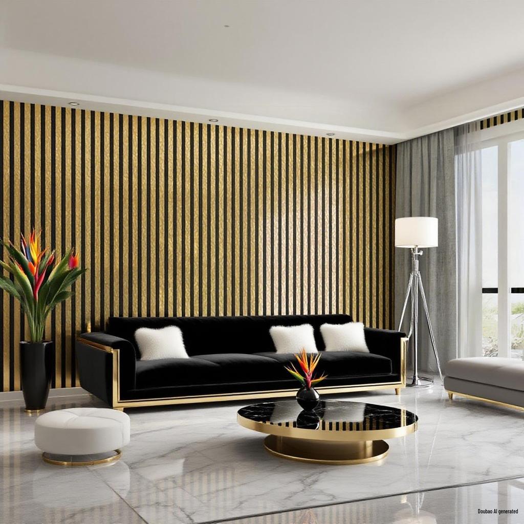 3D Water Wave Mirror Wall Sticker, 5MM Thick, Decorative Wallpaper