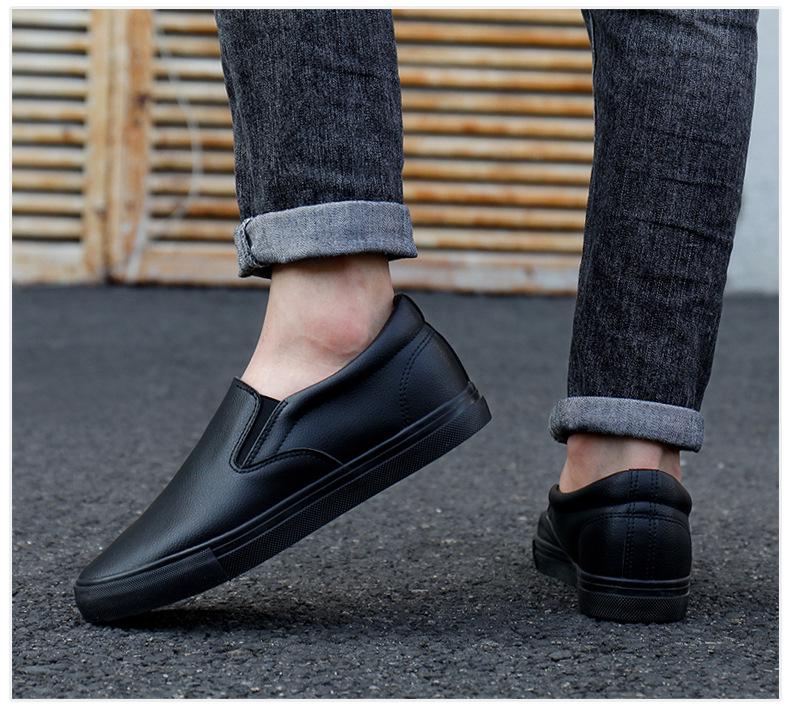 Unisex Weiße Canvas Slip-On Sneaker: Freizeitschuhe mit weicher Sohle für Männer, Jugendliche und Frauen; Perfekt zum Tanzen, Entspannen und für den Partnerlook.
