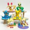 6pcs Set Pokemon Blind Box Toys 8cm Pocket Monster Action Figure Pikachu Charmander Squirtle Bulbasaur Piplup Celebi Model Decor