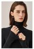 Women's Seamless Wool Turtleneck Knit Base Layer Shirt