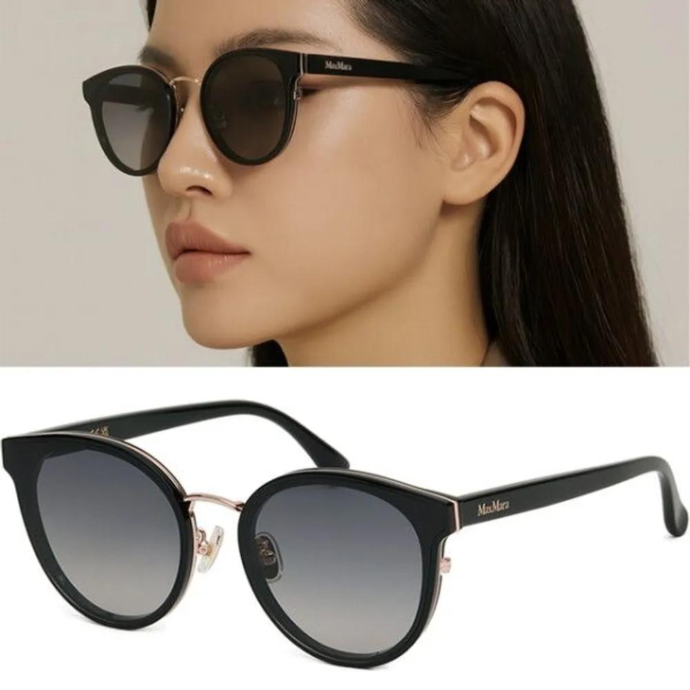 

[MaxMara] Sunglasses MM0104K 01B Fashion Oversized Soltex Worn by Han Hyo-joo