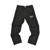 Trendy Wijde Jeans, Gewassen, Slijtageplekken, Patchwork, Unisex Stijl