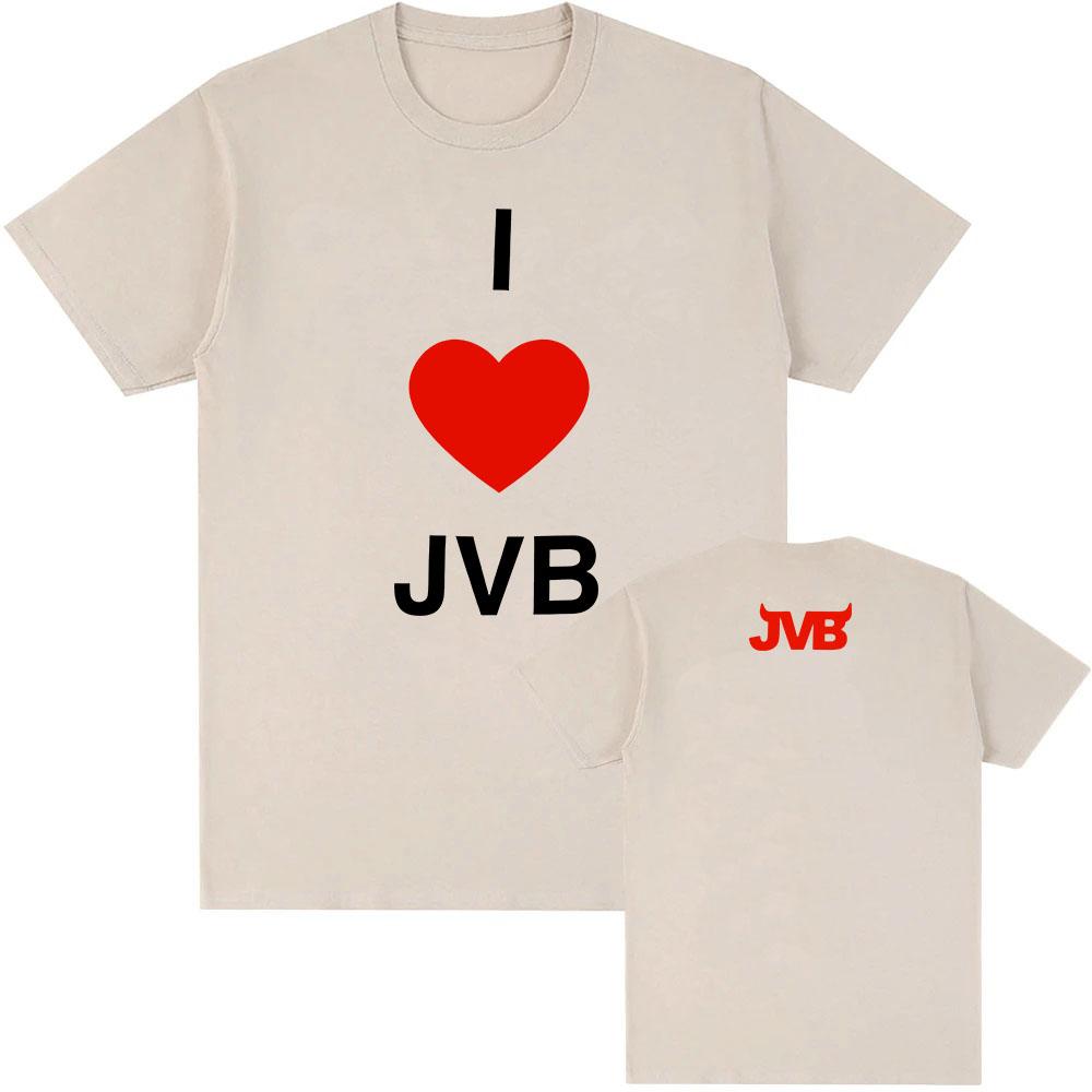 I Love JVB Tee JOEY VALENCE & BRAE Band Design Merch Short Sleeve Cotton Men/Women T-shirt Casual Loose O-neck Male T Shirt Tops
