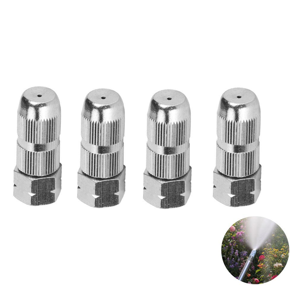 4Pcs High Pressure Atomizing Nozzle Adjustable Spray Head Irrigation Nozzle Industrial Roof Cooling