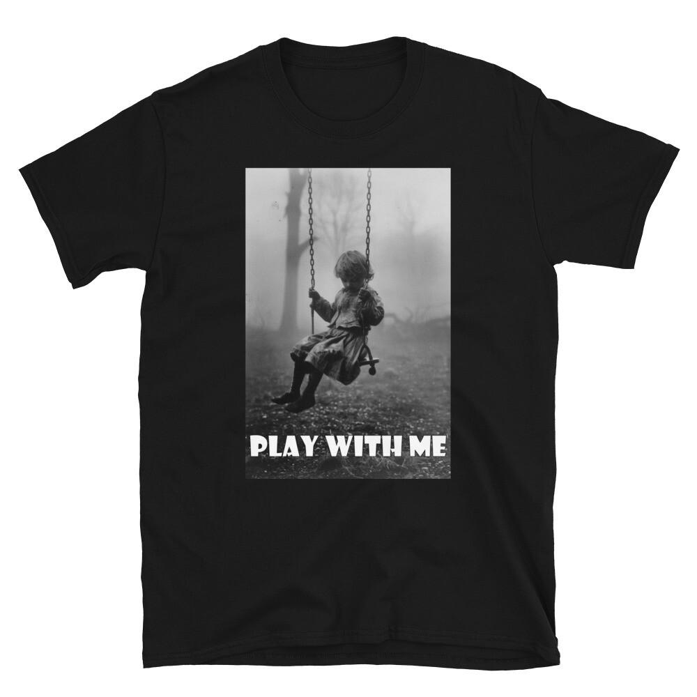 

Страшная, Винтажная футболка унисекс с мальчиком в колыбели, Ужасы, Хэллоуин 4XL