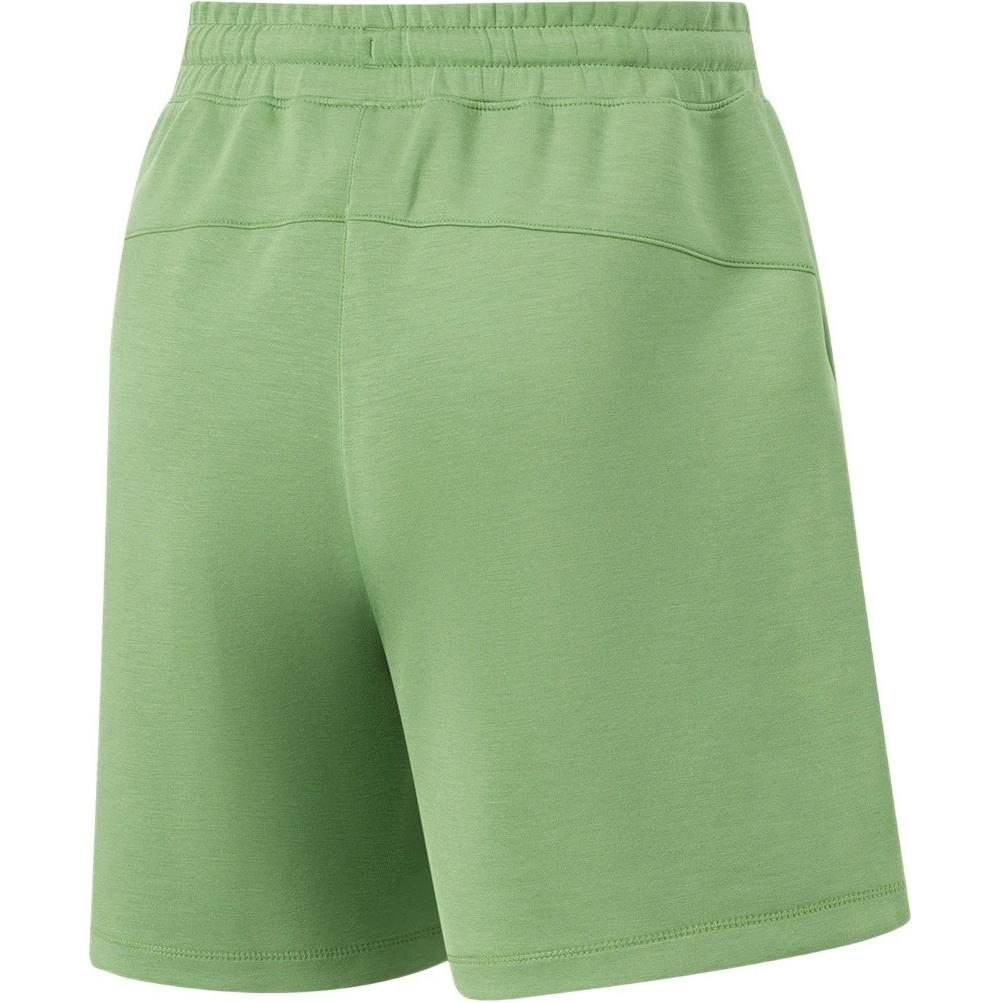 Li-Ning Comfortable Solid Color Loose Fit Drawstring Five-Point Shorts Women Shorts Stone-Green AKSU472-4
