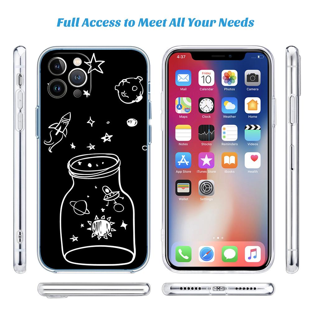FM6 Astronaut Space Moon Phone Case for LG K22 K30 K40 K40S K41 K42 K50 K50S K51 K51S K52 K61 K62 K71 K92 Q60 Q61 V40 V50 V60