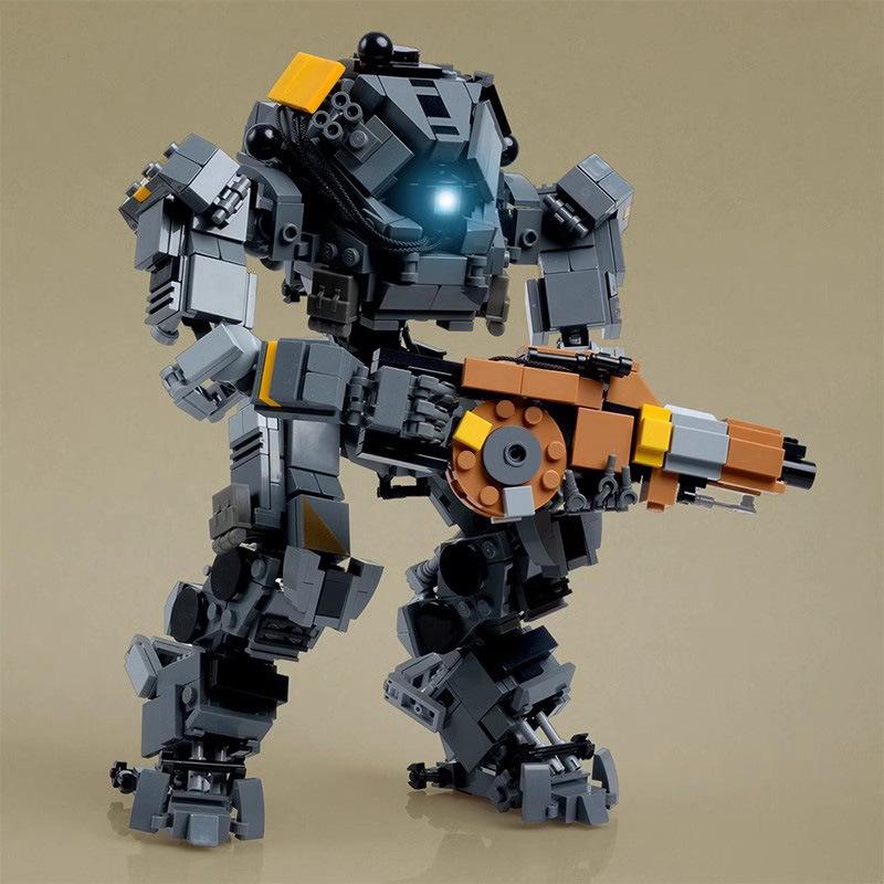 M Building Block Compatible Lego, Ionic Titan, Creative Children'S Building Block Monster Toy, Build Model Ornament