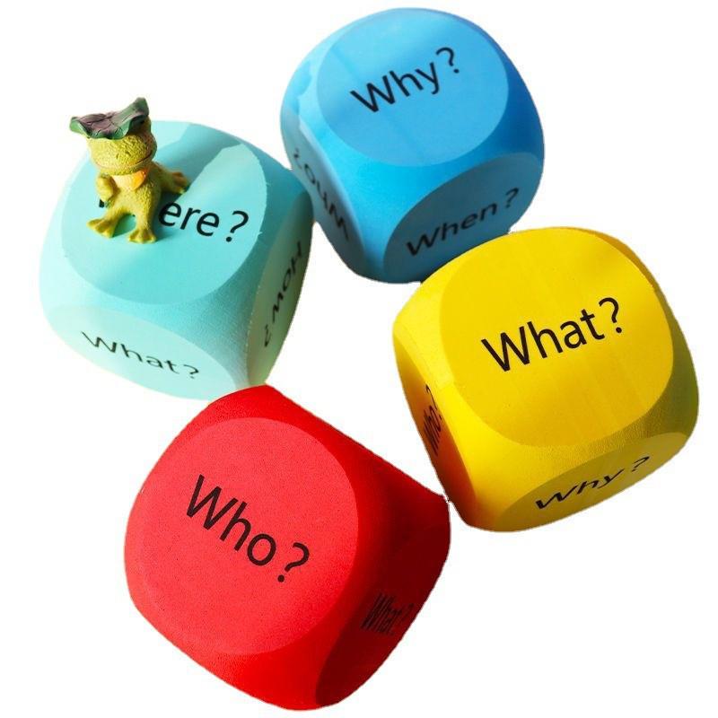 Multicolor Erasable EVA Dice – Creative Educational Toys for Classrooms