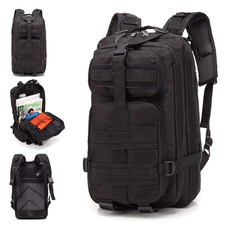 

3P Off-road Large-capacity Hiking Backpack Men s Multi-functional Double-shoulder Sports Outdoor Mountain Climbing Backpack чорний