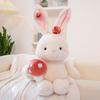 White Mushroom Rabbit Plush Toy - Cute Gift for Girls