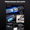 Detachable Car Vacuum Featuring LED Light Multifunction Design Including Suction Blower Inflator Sealer Function