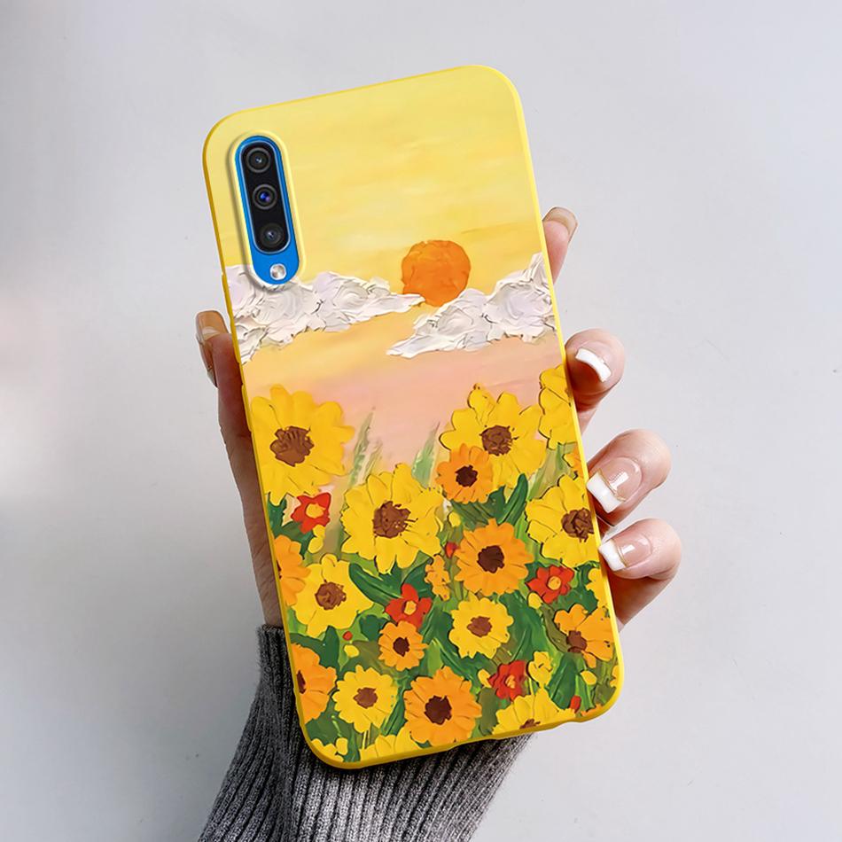 For Samsung A50 A50S A30S Case Cartoon Soft Liquid Silicone Full Protection Phone Back Cover For Galaxy A 50 50S 30S Funda Shell