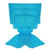 Tail Mermaid Fish Knitted Blanket Warm Solid Color Quilt Bedroom Gift Fashion