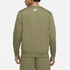 Nike Air Logo Print Crew Neck Pullover Sweatshirt Men Tops Olive DA0220-222