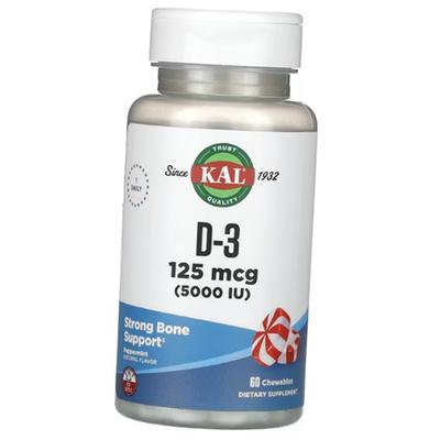 Vitamin D3, Vitamin D-3 5000 Chewables, 60tab Peppermint (36424065)