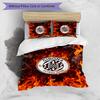 Girona FC Printed 3PCS Bedding Set Breathable Duvet Cover with Pillowcases Decorative Bed Linen for Bedroom Home