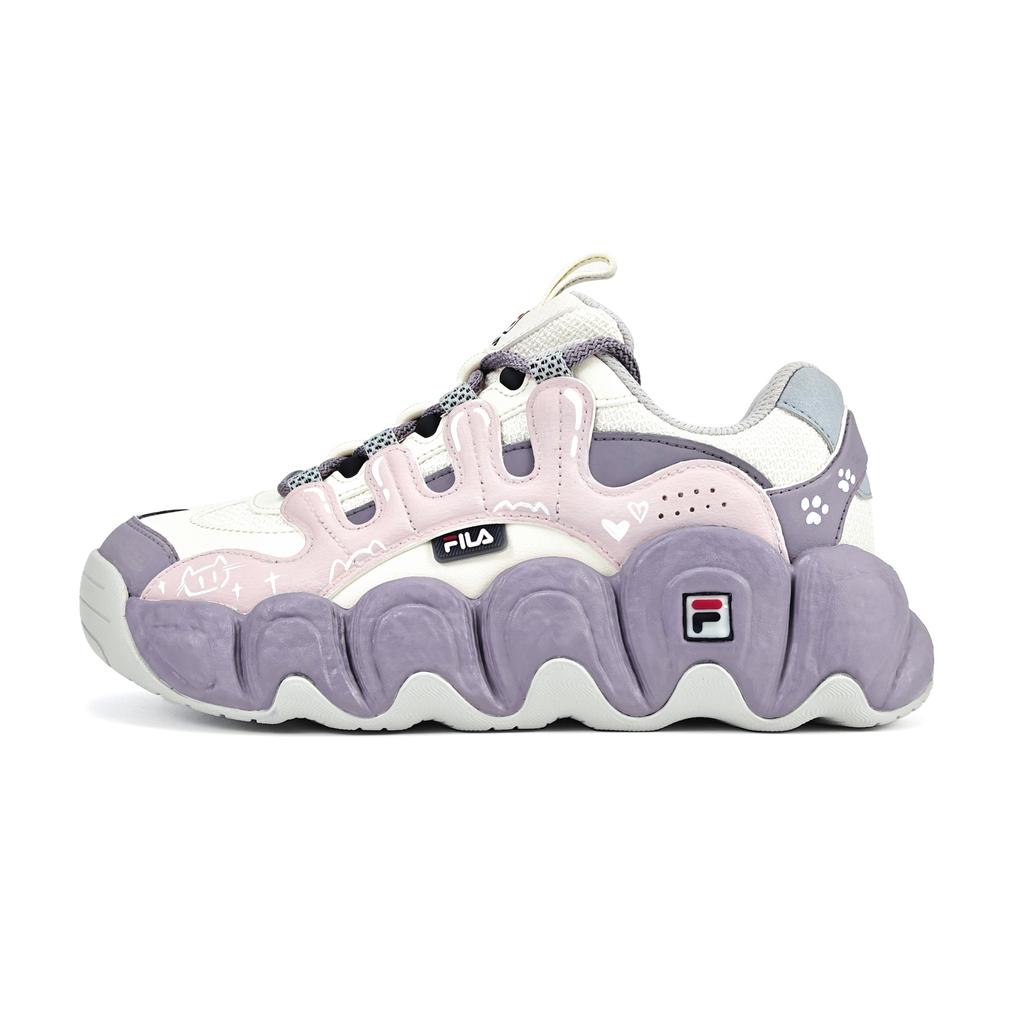 FILA Croissant Glutinous Meowth Trail Cushioning Abrasion Resistant Breathable Low top Chunky Sneakers Women's F52W541189FWA(Team1838-)