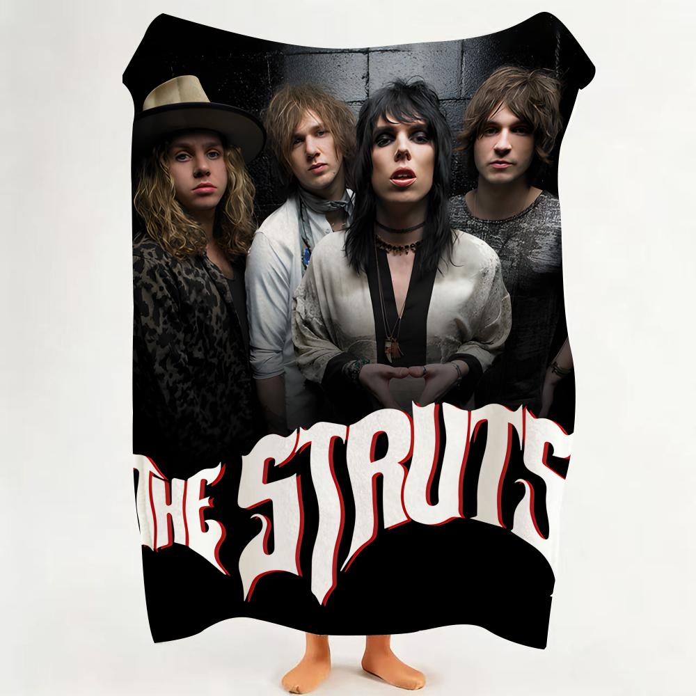 

Music T The S Strokes Throw Flannel Throw Blanket Suitable for Sofa Living Room Bedroom 75cmx90cm