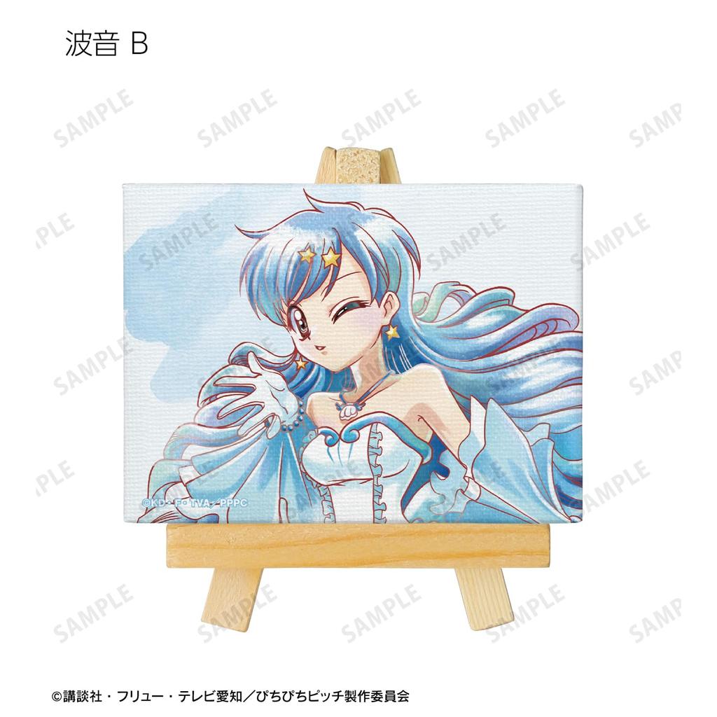 Pichi Pichi 20th Anniversary Edition Trading Ani Art aqua label Mini Canvas Boards of "Michi Pitch" (Box 9)
