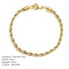 eManco Women's Gold Twist Chain Bracelet - Hip Hop Punk Stainless Steel Jewelry