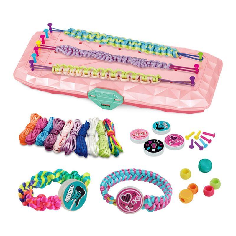 

BAAU DIY Friendship Bracelet String Making Kit Jewelry Loom Maker Gift For Girls With Beads